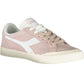 Chic Pink Lace-up Sports Sneakers