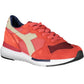 Sleek Red Athletic Sneakers with Contrasting Details