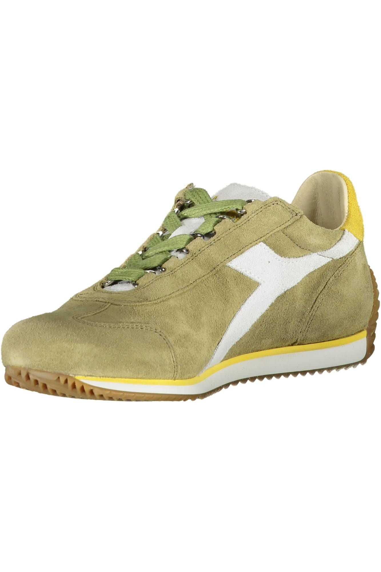 Emerald Green Lace-Up Sporty Sneakers