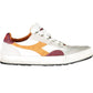 Sleek White Lace-Up Sports Sneakers