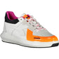 Sleek White Sneakers with Contrasting Details