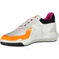 Sleek White Sneakers with Contrasting Details