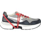 Sleek Gray Sneakers with Contrasting Details