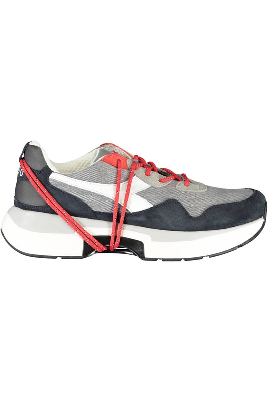 Sleek Gray Sneakers with Contrasting Details