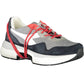 Sleek Gray Sneakers with Contrasting Details