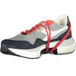 Sleek Gray Sneakers with Contrasting Details