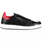 Sleek Black Diadora Sneakers with Contrasting Details