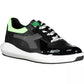 Black Contrasting Lace-Up Sneakers