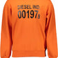 Vibrant Orange Cotton Sweatshirt with Logo