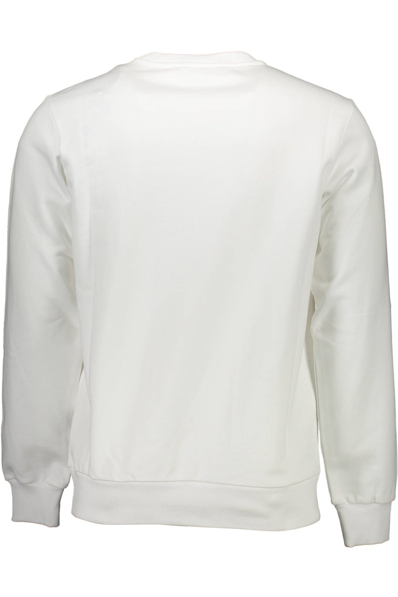 Elevated White Cotton Sweatshirt with Logo Print