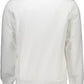 Crisp White Printed Cotton Sweatshirt