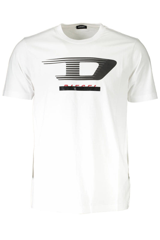 Crisp White Cotton Crew Neck Tee