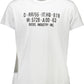Sleek White Crew Neck Cotton Tee