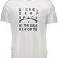 Crisp White Crew Neck Logo Tee