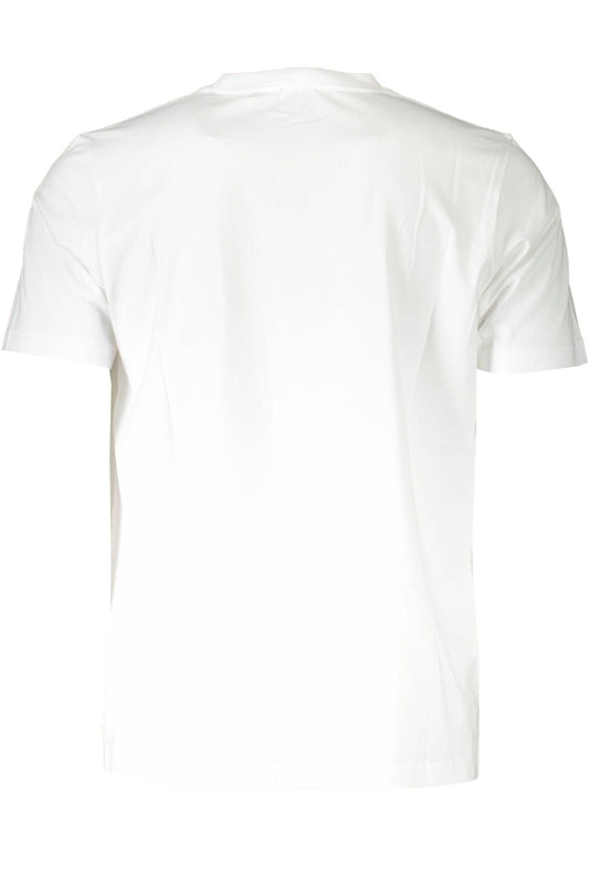 Crisp White Cotton Crew Neck Tee