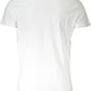 Sleek White Crew Neck Logo Tee