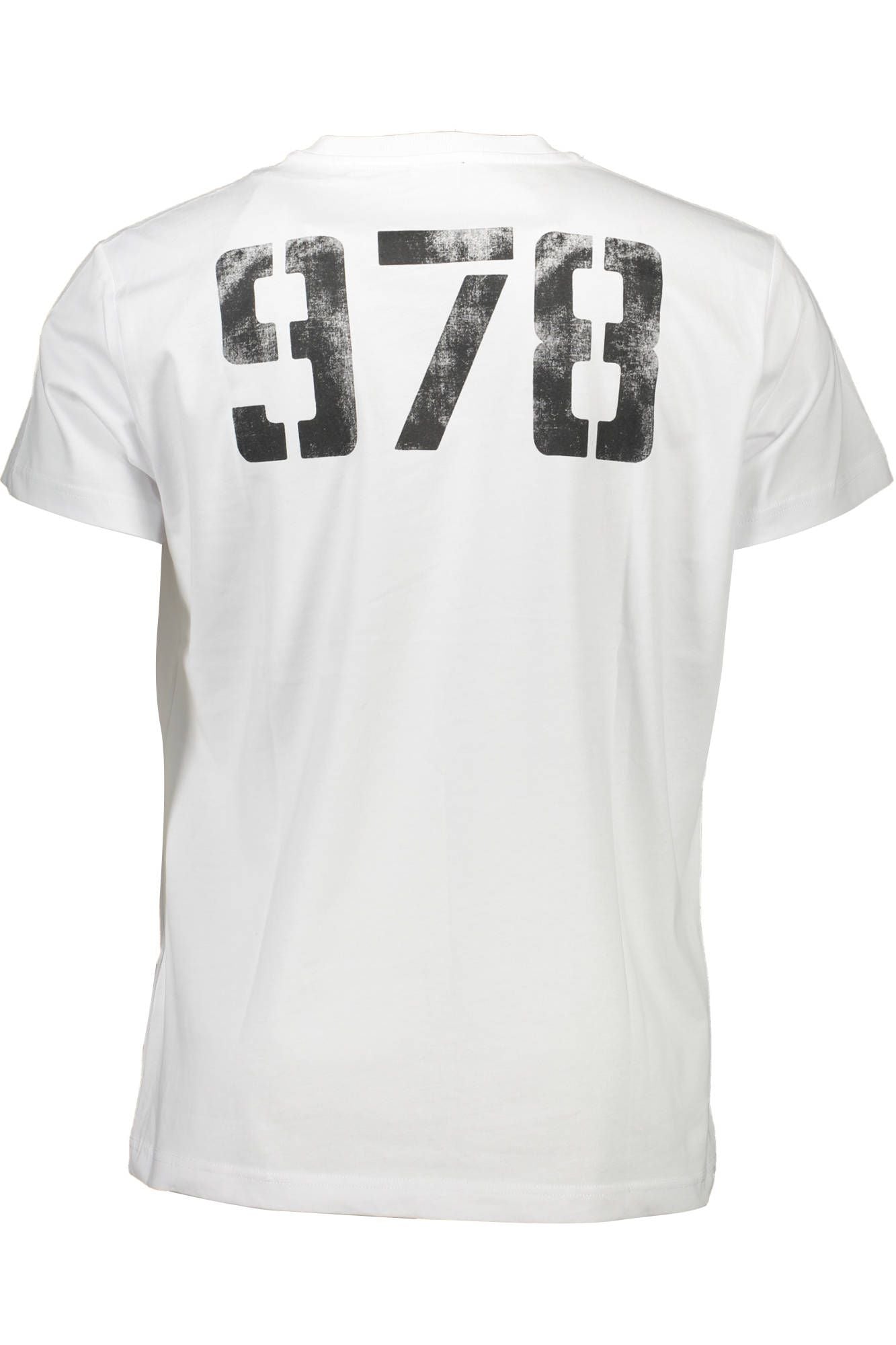 Sleek White Crew Neck Cotton Tee