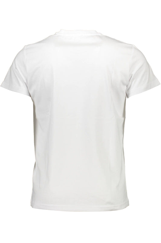 Sleek White Pocket Tee with Signature Print