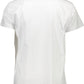 Crisp White Crew Neck Tee with Iconic Print