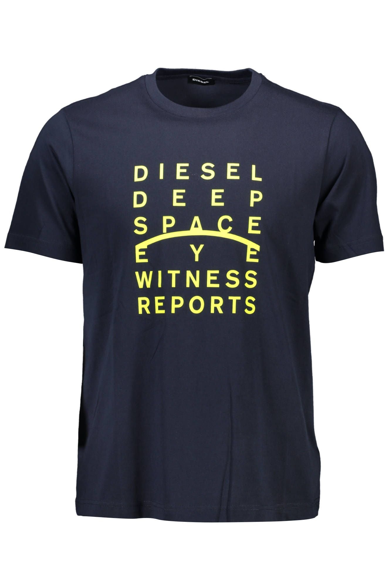 Sleek Blue Crew Neck Logo Tee