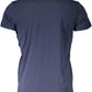Classic Blue Round Neck Cotton Tee