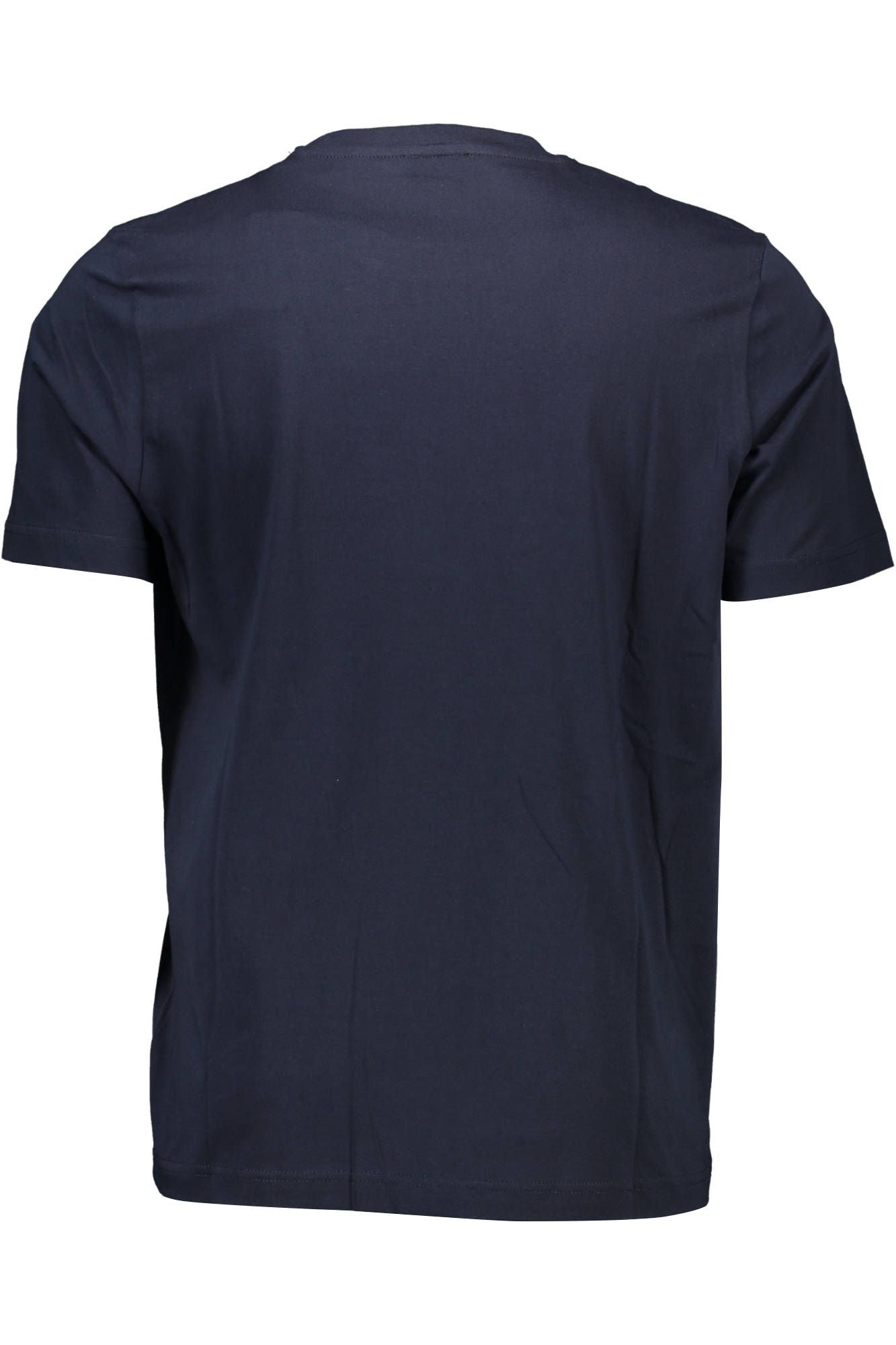 Sleek Blue Crew Neck Logo Tee