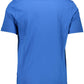 Sleek Blue Crew Neck Cotton Tee