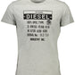 Sleek Gray Logo Crew Neck Tee
