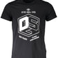 Sleek Black Cotton Tee with Iconic Logo Detail