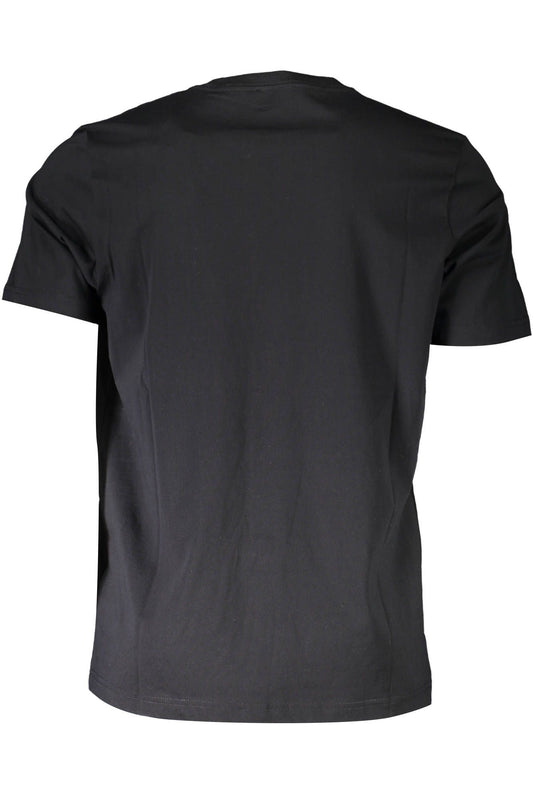 Sleek Cotton Crew Neck Tee with Logo Print