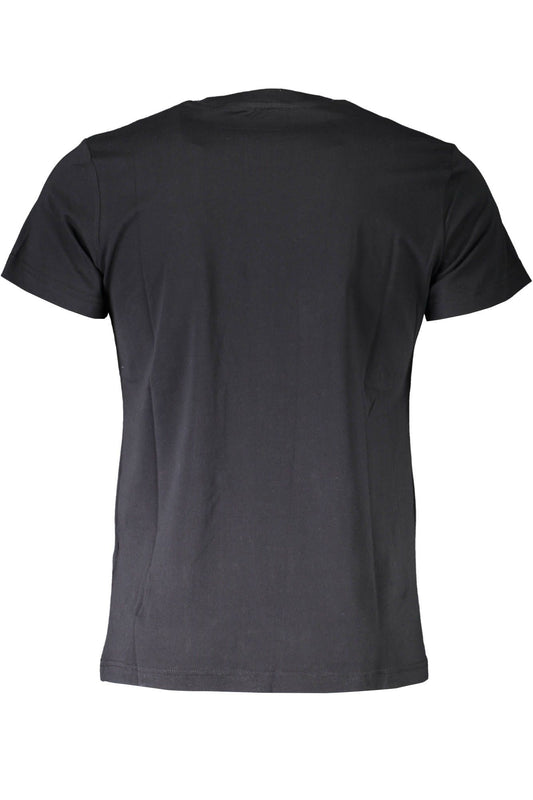 Sleek Cotton Crew Neck Tee with Iconic Print