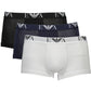 Sleek Trio-Pack Men's Boxer Shorts