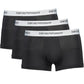 Elegant Black Cotton Trunks Trio Pack