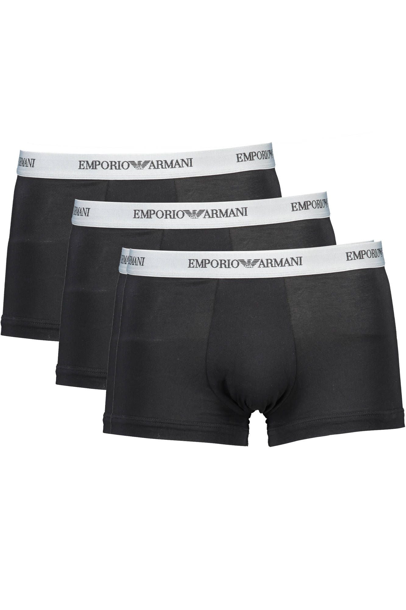 Elegant Black Cotton Trunks Trio Pack