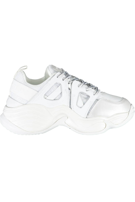 Chic Contrast Lace-Up Sports Sneakers