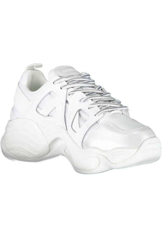 Chic Contrast Lace-Up Sports Sneakers