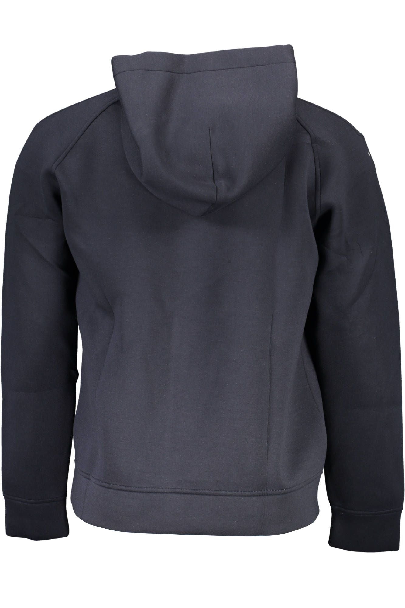 Sleek Black Hooded Sweatshirt with Logo Print