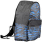 Chic Blue Backpack with Logo Accent