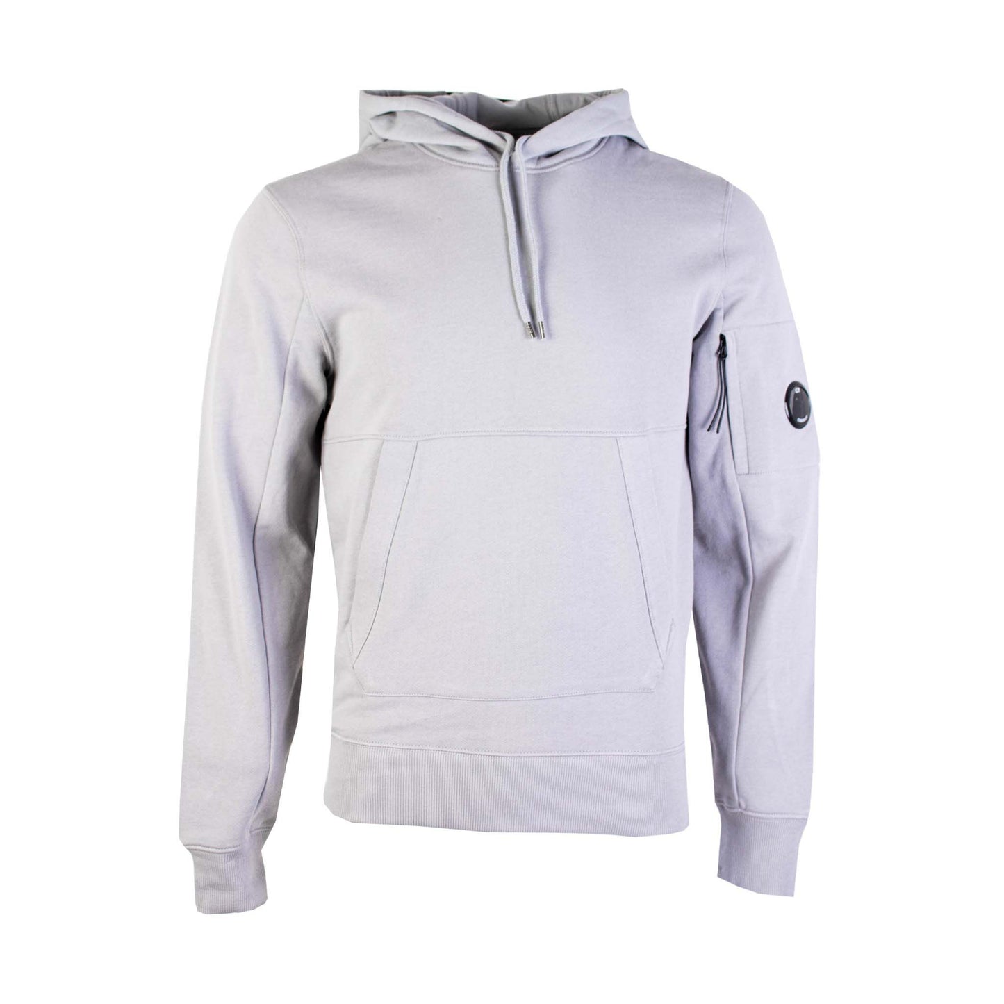 Chic Grey Hooded Sweatshirt with Front Pocket