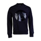 Elegant Black Cotton Sweatshirt