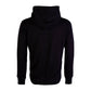 Elegant Black Hooded Sweatshirt with Front Zip