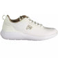 Beige Lace-Up Sneakers with Contrasting Accents