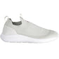 Beige Elastic Sporty Sneakers with Logo Detail