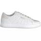 Chic White Sporty Lace-Up Sneakers