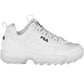 Sleek White Sports Sneakers with Embroidered Accents