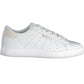 Chic White Lace-Up Sneakers with Logo Detail