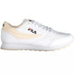 Chic White Lace-Up Sports Sneakers