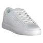 Chic White Sporty Lace-Up Sneakers