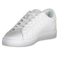 Chic White Sporty Lace-Up Sneakers