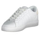 Chic White Lace-Up Sneakers with Logo Detail